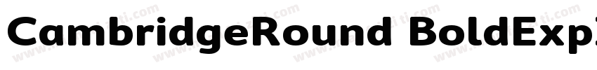 CambridgeRound BoldExpIt字体转换